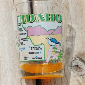 IDAHO State Map Shot Glass